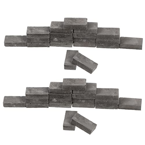 DRESSOOS 50 Stück Ziegelmodell Mini Hausdekorationen Lebensechte Kleine Ziegel Simulation Ziegel DIY Miniatur Ziegel Miniatur Garten Ziegel Sand Tisch Ton Ziegel Mini Ziegel Miniatur Ton von DRESSOOS