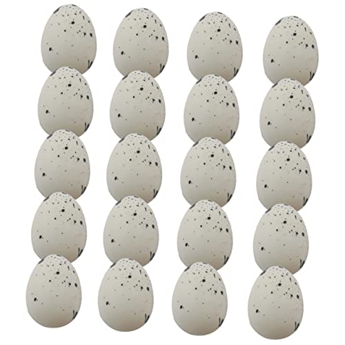 DRESSOOS Gastgeschenke 50 Stück kleine Eier lebensechtes Ei Miniatur-Eier Ornament Wohnkultur nachgeahmte Eier schäumt Ei Haushalt Dekorationen Spielzeug Requisiten Kind schmücken Schaum von DRESSOOS
