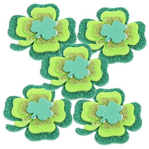DRESSOOS 500 Stück St. Patricks Day Kleeblatt-Aufkleber. Keine St. Kleeblatt-Aufkleber. Dekorative Schaumstoff-Aufkleber. von DRESSOOS