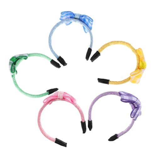DRESSOOS Puppenhaus Haarband Set 5 Stück Geknotetes Krawatten Stirnband Band Stirnband Für Mädchen Mini Stirnband Prop Puppen Kopfbedeckung DRESSOOS Puppenhaus Haarband Set 5 Stück Geknotetes Krawatten Stirnband Band Stirnband Für Mädchen Mini Stirnband Prop Puppen Kopfbedeckung von DRESSOOS