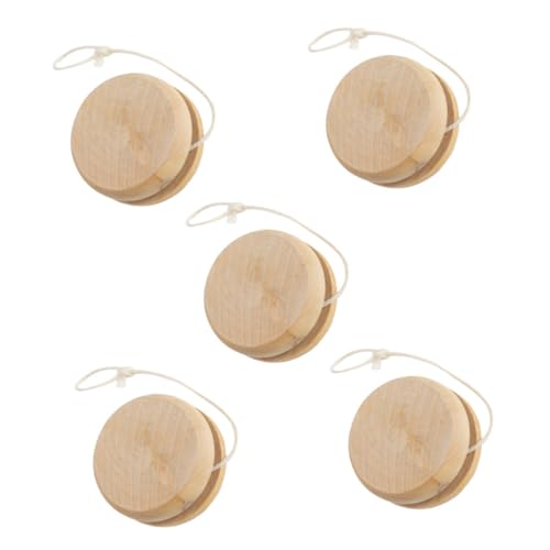 DRESSOOS 5Stücke Jo Jo Bälle aus Holz Langlebig und Robust für Fördert Geschicklichkeit und Kreativität Unisex für Drinnen und Draußen DRESSOOS 5Stücke Jo Jo Bälle aus Holz Langlebig und Robust für Fördert Geschicklichkeit und Kreativität Unisex für Drinnen und Draußen von DRESSOOS