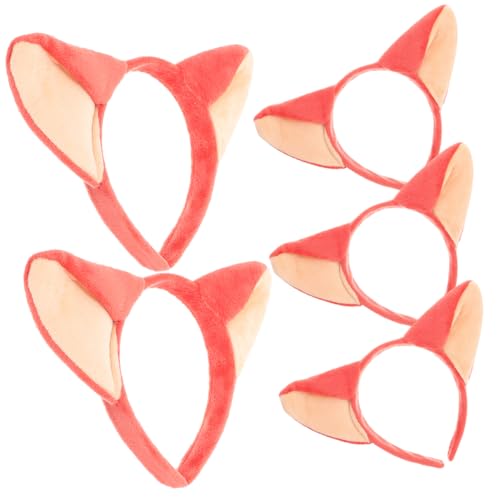 DRESSOOS 5Stücke Ohren Stirnband Teiliges für Kostüm Party Haarband für Mädchen für Cosplay Geburtstagsfeiern und Weihnachtsfeiern Tierohren Haaraccessoires von DRESSOOS