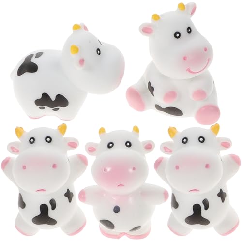 DRESSOOS 5er Set Kuh Puppen Badewannenspielzeug Für Babys Badespielzeug Für Kleinkinder Ideal Für Den Spaß Der Badewanne Und Für Shower von DRESSOOS