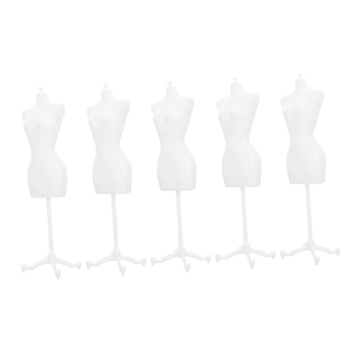 DRESSOOS 5st Modellständer Spiele Schaufensterpuppe Miniaturfigur Minipuppe Unterstützung Für Puppenkleider Schneiderpuppenmodell Aus Kunststoff Mini-Mannequin-ständer Plastik Weiß DRESSOOS 5st Modellständer Spiele Schaufensterpuppe Miniaturfigur Minipuppe Unterstützung Für Puppenkleider Schneiderpuppenmodell Aus Kunststoff Mini-Mannequin-ständer Plastik Weiß von DRESSOOS