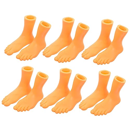 DRESSOOS Fingerpuppen-Set 6 Paar Fuß- Und Fingerpuppen Für Jungen Und Mädchen Lernspielzeug Linke Und Rechte Seite von DRESSOOS