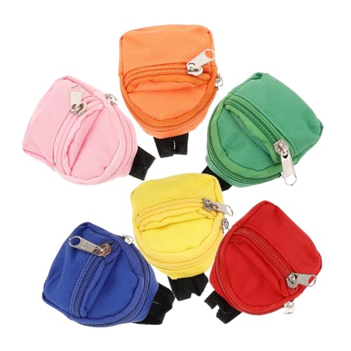 DRESSOOS 6 Stück Kleine Schultasche Rucksack Schlüsselanhänger Vorschulpuppe Rucksack Puppenzubehör Rucksackzubehör Miniaturrucksack Winziger Rucksack Strandtasche Aufbewahrung Organizer DRESSOOS 6 Stück Kleine Schultasche Rucksack Schlüsselanhänger Vorschulpuppe Rucksack Puppenzubehör Rucksackzubehör Miniaturrucksack Winziger Rucksack Strandtasche Aufbewahrung Organizer von DRESSOOS