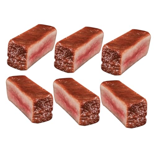 DRESSOOS 6 Stück Kunstfleisch Requisiten, Lebensmittelmodell, Künstliches Fleisch, Requisiten, Rindfleischmodell, Kunstlebensmittel, Küchenfleischmodell, Restaurant Requisite, Küchen DRESSOOS 6 Stück Kunstfleisch Requisiten, Lebensmittelmodell, Künstliches Fleisch, Requisiten, Rindfleischmodell, Kunstlebensmittel, Küchenfleischmodell, Restaurant Requisite, Küchen von DRESSOOS