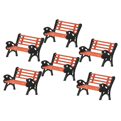 DRESSOOS 6 Stück Mini Park Ornamente, Mini Bank Modell, Dekorative Mini Bank, Puppenhaus Bank, Stuhl Modell, Kinderspielzeug, Straßenminiaturen, Stuhl, Miniatur, Mini Stuhl, Statue, DRESSOOS 6 Stück Mini Park Ornamente, Mini Bank Modell, Dekorative Mini Bank, Puppenhaus Bank, Stuhl Modell, Kinderspielzeug, Straßenminiaturen, Stuhl, Miniatur, Mini Stuhl, Statue, von DRESSOOS