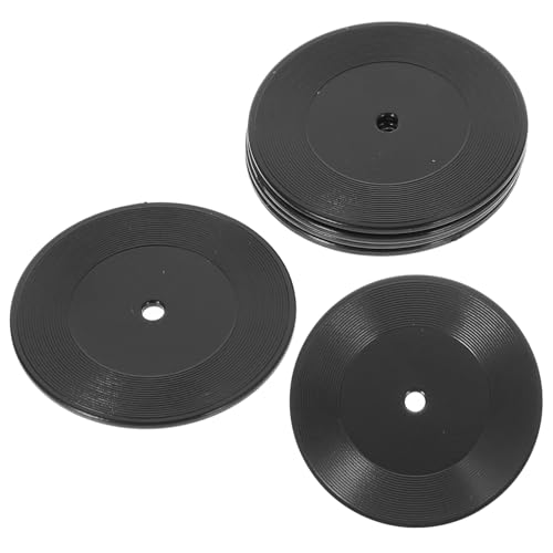 DRESSOOS 6stücke Miniatur Schallplatten Für Vintage Mini Dekoration Accessoires Für Miniaturhäuser Und Landschaften Für Kreative Gestaltungen von DRESSOOS