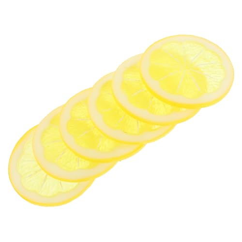 DRESSOOS 6 Stück Obstscheiben, Künstliche Zitrone, Ornament, Obstmodell, Simulation, Zitrone, Frucht, PVC, Gefälschte Zitronenscheiben, Kunstfruchtscheiben, Küchenfotografie Requisiten, DRESSOOS 6 Stück Obstscheiben, Künstliche Zitrone, Ornament, Obstmodell, Simulation, Zitrone, Frucht, PVC, Gefälschte Zitronenscheiben, Kunstfruchtscheiben, Küchenfotografie Requisiten, von DRESSOOS
