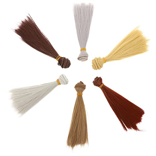 DRESSOOS 6 Stück Puppe Glattes Haar Glatte Perücke Zarte Haarperücke Lustige Puppenperücken Babypuppenperücke Kinderpuppenperücke DIY Puppenperücke Gerade Puppenperücken Süße DRESSOOS 6 Stück Puppe Glattes Haar Glatte Perücke Zarte Haarperücke Lustige Puppenperücken Babypuppenperücke Kinderpuppenperücke DIY Puppenperücke Gerade Puppenperücken Süße von DRESSOOS