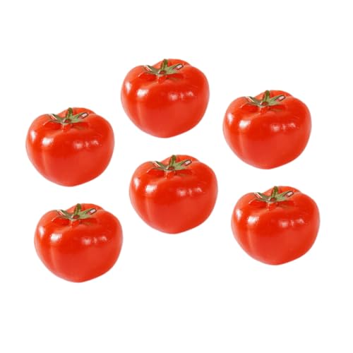 DRESSOOS 6er-Pack Künstliche Tomaten Realistische Künstliche Früchte Stabiles PVC Für Foto-Requisiten Und Heimdekoration DRESSOOS 6er-Pack Künstliche Tomaten Realistische Künstliche Früchte Stabiles PVC Für Foto-Requisiten Und Heimdekoration von DRESSOOS