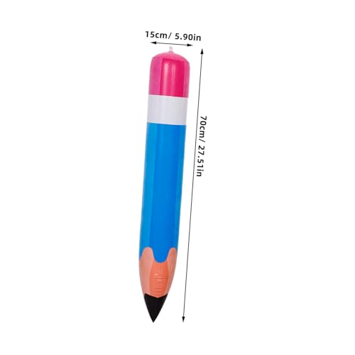DRESSOOS 6 Stück Teiliges Aufblasbares Bleistift aus Robustem PVC Bunte Jumbo Bleistifte als Schulanfang Dekoration für Party und Klassenraumgestaltung Lebendige Farben Wiederverwendbar von DRESSOOS
