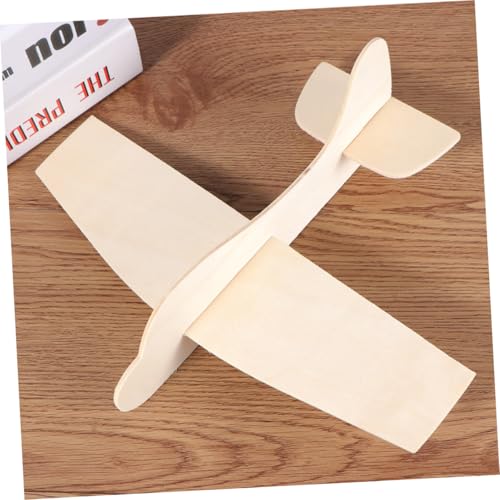 DRESSOOS 6 Stück Teiliges Holzflugzeug Modellbauset zum Zusammenbauen und Bemalen Kindgerechtes DIY mit Glatten Kanten Fördert Kreativität und Feinmotorik für Jungen und Mädchen Ab Jahren von DRESSOOS
