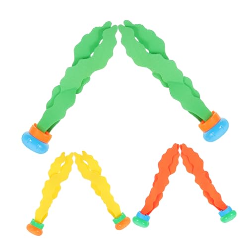 DRESSOOS 6 Stück Teiliges Unterwasser Tauchspielzeug aus Buntes Seegras Design für Wasserspiele Kinderfreundlich Fördert Tauchen und Schwimmfähigkeiten für Sommer Pool und Zufällige Farbe DRESSOOS 6 Stück Teiliges Unterwasser Tauchspielzeug aus Buntes Seegras Design für Wasserspiele Kinderfreundlich Fördert Tauchen und Schwimmfähigkeiten für Sommer Pool und Zufällige Farbe von DRESSOOS