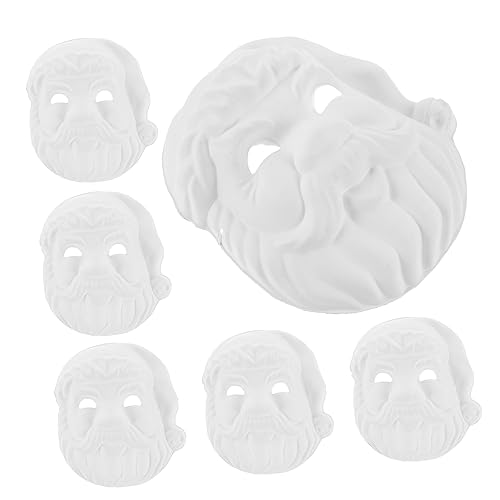DRESSOOS 6 Stück Weihnachtsmann-maske Masken Maskerademaske Papiermasken Selber Machen Weihnachtsgeschenkpapier Weihnachts-tags Weihnachten Weihnachtsdeko Zellstoff Weiß DRESSOOS 6 Stück Weihnachtsmann-maske Masken Maskerademaske Papiermasken Selber Machen Weihnachtsgeschenkpapier Weihnachts-tags Weihnachten Weihnachtsdeko Zellstoff Weiß von DRESSOOS