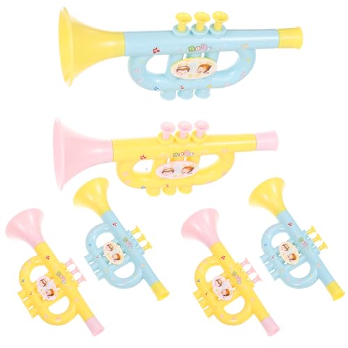 DRESSOOS 6 Stücke Simulation Musikinstrument-Modelle Abs-Spielzeug Spielbare Trompete von DRESSOOS