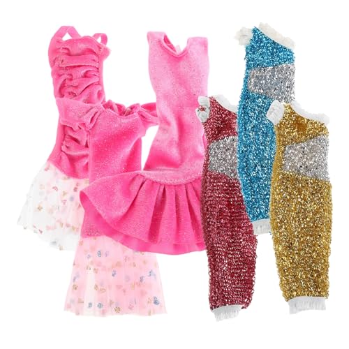 DRESSOOS Modische One-Shoulder Pailletten Puppe Glamouröse Prinzessin Kostüme Für Mädchen Party Kleid DRESSOOS Modische One-Shoulder Pailletten Puppe Glamouröse Prinzessin Kostüme Für Mädchen Party Kleid von DRESSOOS