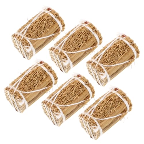DRESSOOS 6stücke Teiliges Miniatur Winter-Dekoration Heuhaufen-Ornamente Für Puppenhäuser Für -projekte Und Winterliche Szenen DRESSOOS 6stücke Teiliges Miniatur Winter-Dekoration Heuhaufen-Ornamente Für Puppenhäuser Für -projekte Und Winterliche Szenen von DRESSOOS
