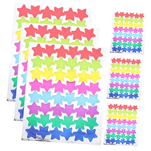 DRESSOOS 60 Blatt Stern Belohnungsaufkleber, Stern Aufkleber, Bezaubernde Aufkleber, Aufkleber, Kindergarten Stern Aufkleber, Stern Aufkleber Für Kinder, Belohnungsaufkleber, Großpackung von DRESSOOS