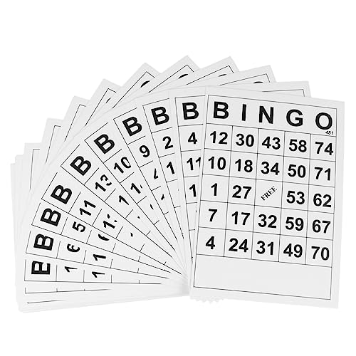 DRESSOOS 60 Stück Bingo Spiel Karte Poker Jumbo Münze Magnetische Bingo Chips Bingo Maschine Bingo Karten Tafel Flyer Auto Bingo Würfel Spiele Für Geistige Entwicklung Weiß DRESSOOS 60 Stück Bingo Spiel Karte Poker Jumbo Münze Magnetische Bingo Chips Bingo Maschine Bingo Karten Tafel Flyer Auto Bingo Würfel Spiele Für Geistige Entwicklung Weiß von DRESSOOS