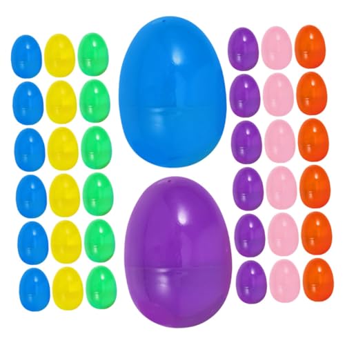 DRESSOOS 60 Stück Großpackung Befüllbare Eier Ostereier Dekorationen Riesige Osteraufbewahrung Ornament Für Osterboxen DRESSOOS 60 Stück Großpackung Befüllbare Eier Ostereier Dekorationen Riesige Osteraufbewahrung Ornament Für Osterboxen von DRESSOOS