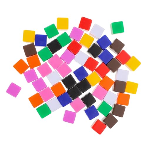 DRESSOOS 60st Würfel Aus Acryl Partyzubehör Selbstgemachte Würfel Geschichtenwürfel Würfel Würfel Partybevorzugungswürfel Kleine Leere Würfel Partywürfel Bastelwürfel Selber Machen von DRESSOOS