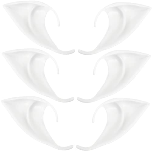 DRESSOOS Elfen Ohrringe 6st Feenohren Elven Ears Fremde Ohren Ohren-Cosplay Halloween-Cosplay Hörner Cosplay Fee Zubehör Cosplay-fee-Ohren Koboldohren Künstliche Ohren Fee-Cosplay Kieselgel Weiß DRESSOOS Elfen Ohrringe 6st Feenohren Elven Ears Fremde Ohren Ohren-Cosplay Halloween-Cosplay Hörner Cosplay Fee Zubehör Cosplay-fee-Ohren Koboldohren Künstliche Ohren Fee-Cosplay Kieselgel Weiß von DRESSOOS
