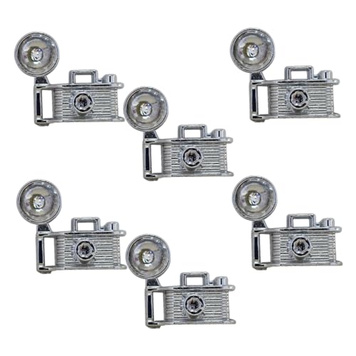 DRESSOOS 6St Kameramodell Minikamera Camcorder Vintage Puppenhausdekoration mini Camera minicamera kameratasche Modell für Puppenhausmöbel Mini-Hauskamera Zinklegierung Silver DRESSOOS 6St Kameramodell Minikamera Camcorder Vintage Puppenhausdekoration mini Camera minicamera kameratasche Modell für Puppenhausmöbel Mini-Hauskamera Zinklegierung Silver von DRESSOOS