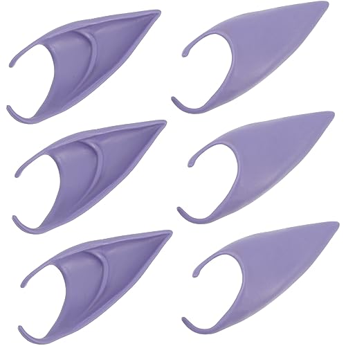 DRESSOOS 6St Ohren Elven Ears Fee Zubehör Requisiten für Weihnachtskostüme Cosplay Party Fee Ohr Cosplay-Ohr Feenohr aus Silikon weihnachtskostüm zubehör Fee-Cosplay Kieselgel Violet DRESSOOS 6St Ohren Elven Ears Fee Zubehör Requisiten für Weihnachtskostüme Cosplay Party Fee Ohr Cosplay-Ohr Feenohr aus Silikon weihnachtskostüm zubehör Fee-Cosplay Kieselgel Violet von DRESSOOS