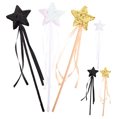 DRESSOOS 6St Zauberstab aus Pailletten fairy wand für jucarii pentru copii toys Fee Prinzessinnen-Geburtstagsparty-Dekorationen tragbare Engelsstäbe Sternenstab Stoff DRESSOOS 6St Zauberstab aus Pailletten fairy wand für jucarii pentru copii toys Fee Prinzessinnen-Geburtstagsparty-Dekorationen tragbare Engelsstäbe Sternenstab Stoff von DRESSOOS