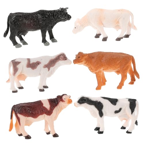 DRESSOOS 6er Set Miniature Cattle Figuren Realistische Gartenornamente Für Mini Bauernhof Szenen Kleine Rinder Skulpturen Für Und Dekoration DRESSOOS 6er Set Miniature Cattle Figuren Realistische Gartenornamente Für Mini Bauernhof Szenen Kleine Rinder Skulpturen Für Und Dekoration von DRESSOOS
