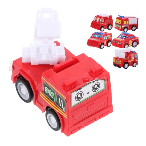 DRESSOOS 6er Set Rückziehauto Mini Ingenieurfahrzeuge Für Inertiale Spielzeugautos Im Feuerwehr Look Frühe Bildungsspielzeuge Für Jungen Und ädchen DRESSOOS 6er Set Rückziehauto Mini Ingenieurfahrzeuge Für Inertiale Spielzeugautos Im Feuerwehr Look Frühe Bildungsspielzeuge Für Jungen Und ädchen von DRESSOOS