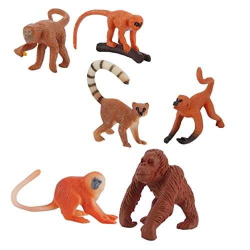 DRESSOOS 6st Affenmodell Lustige Tiermodelle Tiermodell-Verzierungen Simulation Affendekore Gorilla-Figur Miniatur Affenfiguren Tiermodell-Statue Affentiermodelle Plastik DRESSOOS 6st Affenmodell Lustige Tiermodelle Tiermodell-Verzierungen Simulation Affendekore Gorilla-Figur Miniatur Affenfiguren Tiermodell-Statue Affentiermodelle Plastik von DRESSOOS