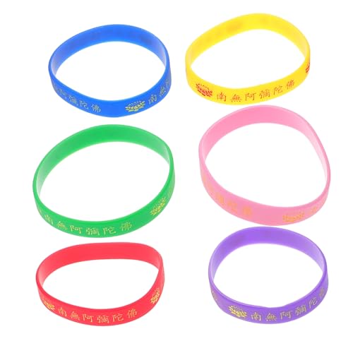 DRESSOOS 6st Lotus-armband Motivierende Armbänder Inspirierende Armbänder Aus Silikon Gebetsarmband Armbänder Masse Religiöse Armbänder Motivierendes Silikonarmband Kieselgel DRESSOOS 6st Lotus-armband Motivierende Armbänder Inspirierende Armbänder Aus Silikon Gebetsarmband Armbänder Masse Religiöse Armbänder Motivierendes Silikonarmband Kieselgel von DRESSOOS