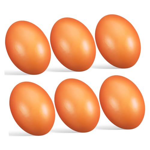 DRESSOOS 6st Simulierte Eier Aus Holz Braune Eier Falsches Essen Gefälschte Hühnereier Hühnerdekor Künstliche Äpfel Gefälschte Eier Für Hühner Künstliche Eier Eierbecher Fälschung Hölzern DRESSOOS 6st Simulierte Eier Aus Holz Braune Eier Falsches Essen Gefälschte Hühnereier Hühnerdekor Künstliche Äpfel Gefälschte Eier Für Hühner Künstliche Eier Eierbecher Fälschung Hölzern von DRESSOOS