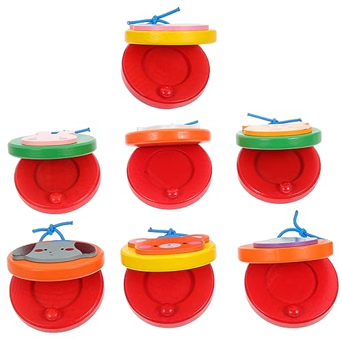 DRESSOOS 7 Stück Runde Tierkastagnetten, Musikinstrumente Für Kleinkinder, Kinder, Musikalische Kastagnetten, Kleinkindspielzeug, Kastagnetten, Musikinstrumente, Kleinkind Kastagnetten, DRESSOOS 7 Stück Runde Tierkastagnetten, Musikinstrumente Für Kleinkinder, Kinder, Musikalische Kastagnetten, Kleinkindspielzeug, Kastagnetten, Musikinstrumente, Kleinkind Kastagnetten, von DRESSOOS