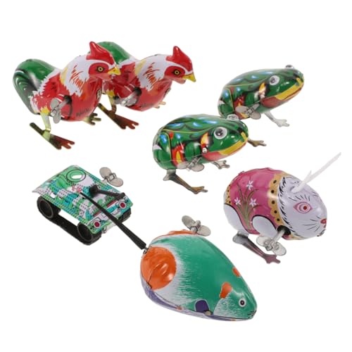 DRESSOOS 7 Stück Vintage Spielzeug Zum Aufziehen, Vintage Aufziehspielzeug, Vintage Aufziehspielzeug, Uhrwerk Spielzeug, Aufziehspielzeug, Aufziehspielzeug, Kinder, Aufziehspielzeug Aus DRESSOOS 7 Stück Vintage Spielzeug Zum Aufziehen, Vintage Aufziehspielzeug, Vintage Aufziehspielzeug, Uhrwerk Spielzeug, Aufziehspielzeug, Aufziehspielzeug, Kinder, Aufziehspielzeug Aus von DRESSOOS