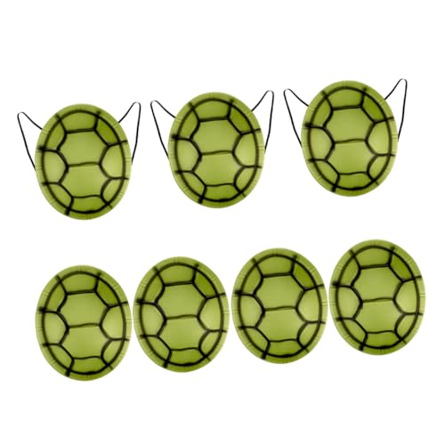 DRESSOOS 7 Teiliges Schildkröten Anziehkostüm, Schildkrötenkostüm, Tragbares Schildkrötenpanzerkissen, Halloween Schildkrötenpanzerkostüm, Schildkröte, Stofftier, Meeresschildkrötenkostüm, von DRESSOOS