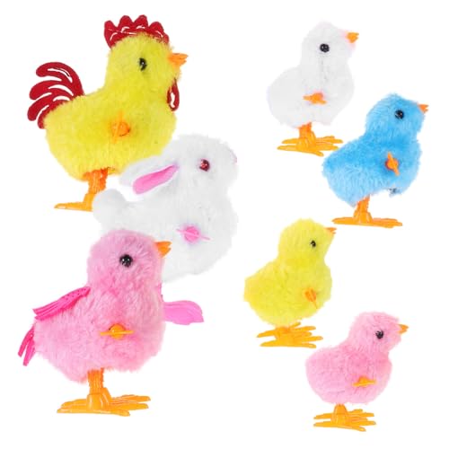 DRESSOOS 7 Teiliges Fluffy Aufziehspielzeug Set üsch Küken Und Hase Springende Spielzeuge Für Ostern Hüpfende Küken Und Hase Als Partygeschenk Oder Füllung Für Osternester DRESSOOS 7 Teiliges Fluffy Aufziehspielzeug Set üsch Küken Und Hase Springende Spielzeuge Für Ostern Hüpfende Küken Und Hase Als Partygeschenk Oder Füllung Für Osternester von DRESSOOS