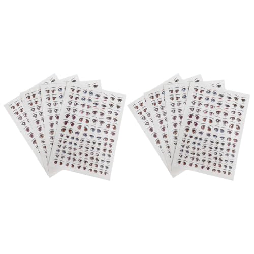 DRESSOOS 8 Blatt Cartoon Doll Eye Stickers Selbstklebende Augenaufkleber für DIY Puppen Bastelzubehör für Kreative Projekte für Erwachsene DRESSOOS 8 Blatt Cartoon Doll Eye Stickers Selbstklebende Augenaufkleber für DIY Puppen Bastelzubehör für Kreative Projekte für Erwachsene von DRESSOOS