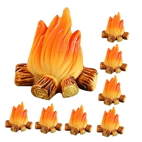 DRESSOOS 8 Stück Feuerdekorationsornamente, Künstliche Kaminflammen, Miniatur Lagerfeuer, Miniatur Feuermodell, Camping Mottoparty Zubehör, Miniaturmodell, Mikro Künstliche DRESSOOS 8 Stück Feuerdekorationsornamente, Künstliche Kaminflammen, Miniatur Lagerfeuer, Miniatur Feuermodell, Camping Mottoparty Zubehör, Miniaturmodell, Mikro Künstliche von DRESSOOS