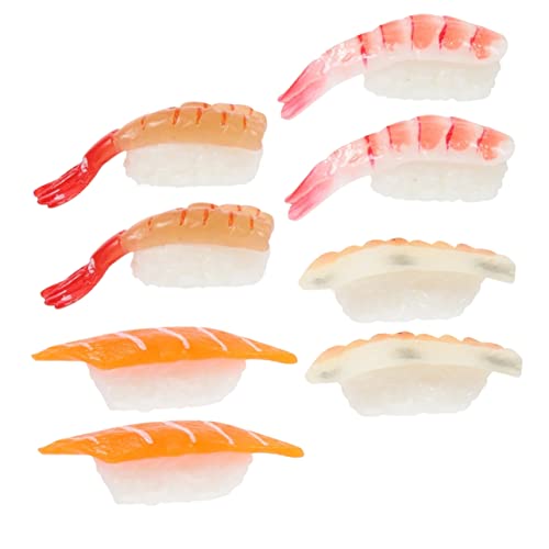 DRESSOOS 8 Stück Simulation Sushi, Entzückendes Sushi Spielzeug, Entzückendes Lebensmitteldekor, Sushi Spielzeug, Künstliches Lebensmitteldekor, Lebensmittelmodell, Imitiertes Sushi DRESSOOS 8 Stück Simulation Sushi, Entzückendes Sushi Spielzeug, Entzückendes Lebensmitteldekor, Sushi Spielzeug, Künstliches Lebensmitteldekor, Lebensmittelmodell, Imitiertes Sushi von DRESSOOS