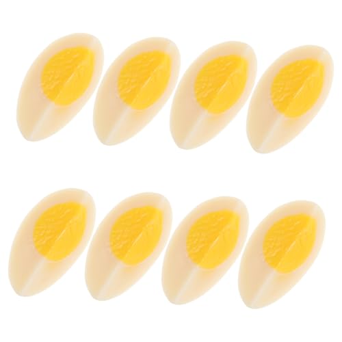 DRESSOOS 8 Stück Simulierte Gekochte Eier, Künstliche Eier Für Die Küche, Geschnittene Gekochte Eier, Modell, Lebensmittel Requisite, Künstliche Lebensechte Lebensmittel, Künstliche DRESSOOS 8 Stück Simulierte Gekochte Eier, Künstliche Eier Für Die Küche, Geschnittene Gekochte Eier, Modell, Lebensmittel Requisite, Künstliche Lebensechte Lebensmittel, Künstliche von DRESSOOS