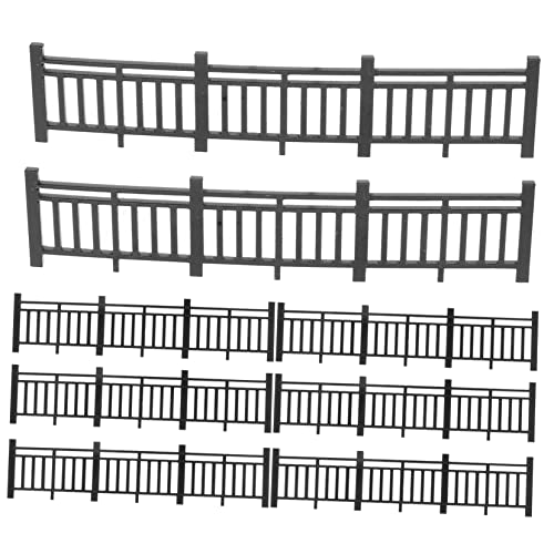DRESSOOS 8Pcs Retro Geländer Modell Outdoor Mikrolandschaft DIY -Ornamente Dollhouse Gebäude Lieferungen Neuheiten Zaun Dekoration Kleiner Zaunmodell Dekorativen Zaun Für Mikrolandschaft von DRESSOOS
