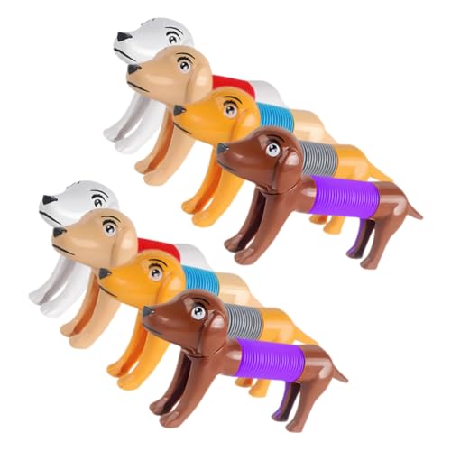 DRESSOOS 8Pcs Stress Lindern Hundespielzeug Interaktive Teleskopspielzeug Zappelspielzeug Kleiner Welpe Sportspielzeug Kinderspielzeug Dehnbarer Tube Plastik DRESSOOS 8Pcs Stress Lindern Hundespielzeug Interaktive Teleskopspielzeug Zappelspielzeug Kleiner Welpe Sportspielzeug Kinderspielzeug Dehnbarer Tube Plastik von DRESSOOS