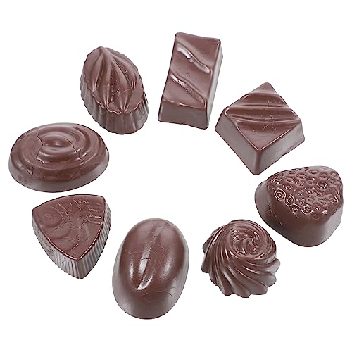 DRESSOOS Spielzeuge 8St Simulationsschokolade Schokoladen-Tischmodell Dessert-Display-Requisiten Modelle Essen Schokoladenmodell Schokoladendekor für den Tisch Mini Nachtisch Kuchen DRESSOOS Spielzeuge 8St Simulationsschokolade Schokoladen-Tischmodell Dessert-Display-Requisiten Modelle Essen Schokoladenmodell Schokoladendekor für den Tisch Mini Nachtisch Kuchen von DRESSOOS