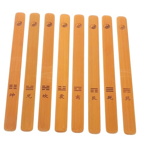 DRESSOOS 8st I-ging-wahrsagerei-bambusstab Essstäbchen Chinesische Glücksstäbchen Chinesische Stöcke Wahrsagender Fisch Glücksfisch Chinesische Wahrsagestäbe Weissagungswerkzeuge Yellow von DRESSOOS