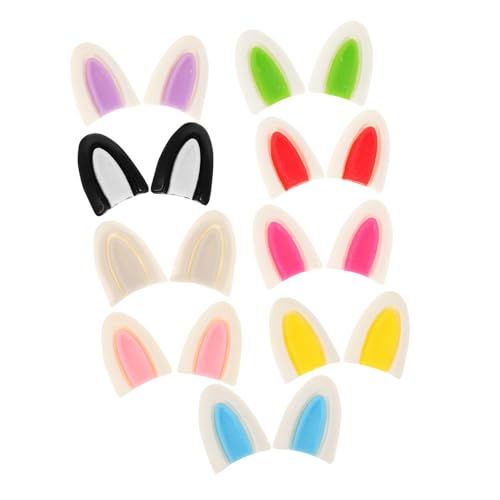 DRESSOOS 9 Paare Puppenohrzubehör Osterzauber Armband-Anhänger Hasen-Kostümzubehör Schmuckanhänger Hasenohr Handyhülle selber Machen Squeeze sensorisches Hasenarmband Reize Harz DRESSOOS 9 Paare Puppenohrzubehör Osterzauber Armband-Anhänger Hasen-Kostümzubehör Schmuckanhänger Hasenohr Handyhülle selber Machen Squeeze sensorisches Hasenarmband Reize Harz von DRESSOOS