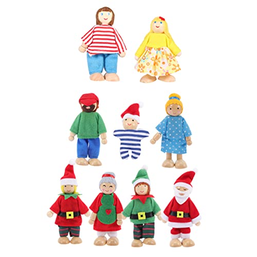 DRESSOOS Handpuppen Set Für Weihnachts Puppenfamilie 2 + 7 Handspielzeuge Für Rollenspiele Und Kreatives Ideal Für Kleinkinder Und DRESSOOS Handpuppen Set Für Weihnachts Puppenfamilie 2 + 7 Handspielzeuge Für Rollenspiele Und Kreatives Ideal Für Kleinkinder Und von DRESSOOS